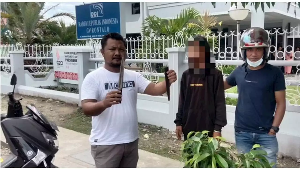 Pria Misterius Mendadak Serang Abang Bentor dengan Badik Tanpa Sebab di Gorontalo