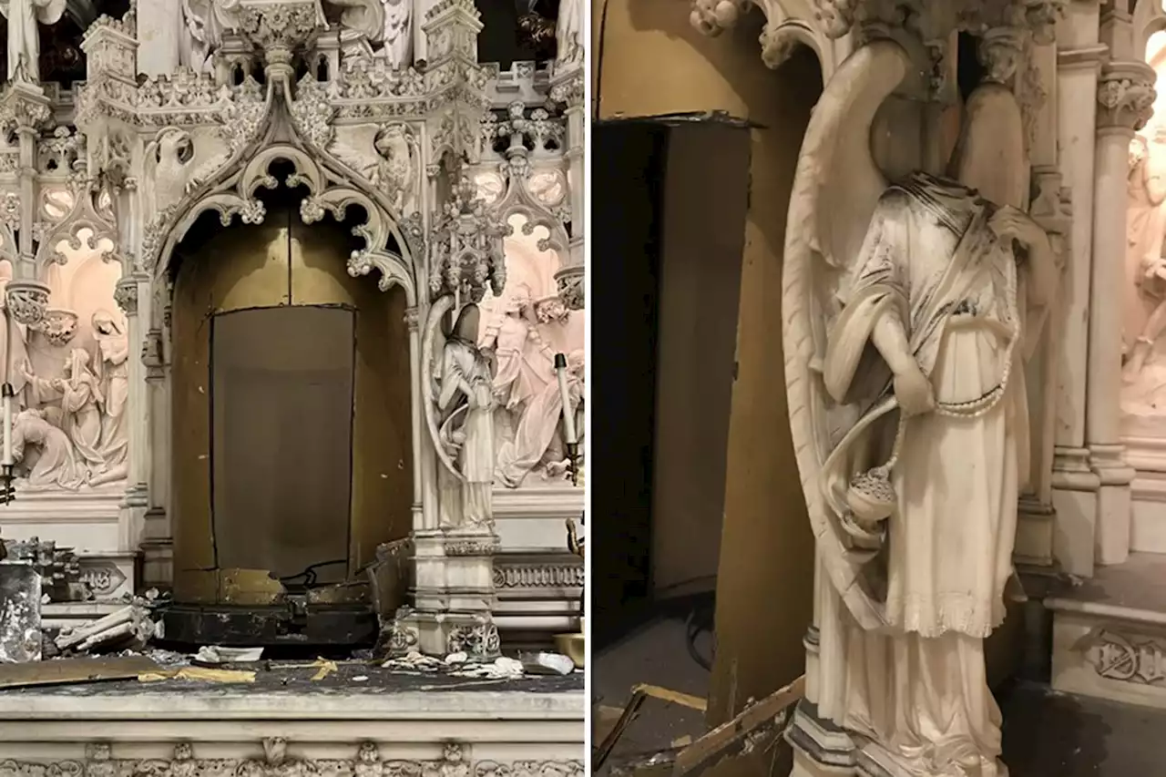 Thieves rob Brooklyn church of $2M relic, decapitate angel statue: cops