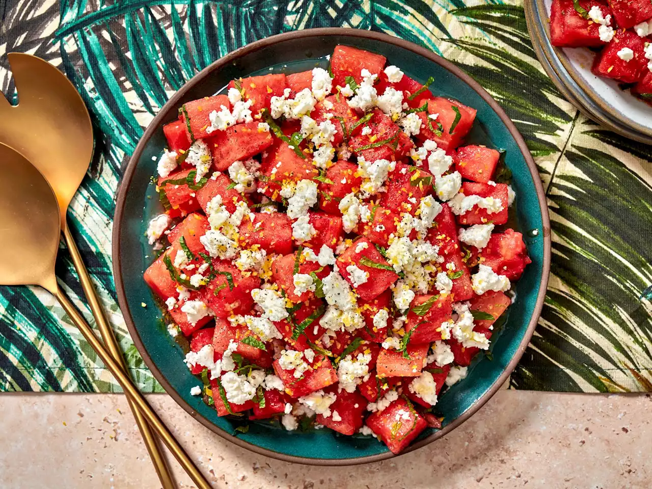 Watermelon, Feta, and Mint Salad Recipe