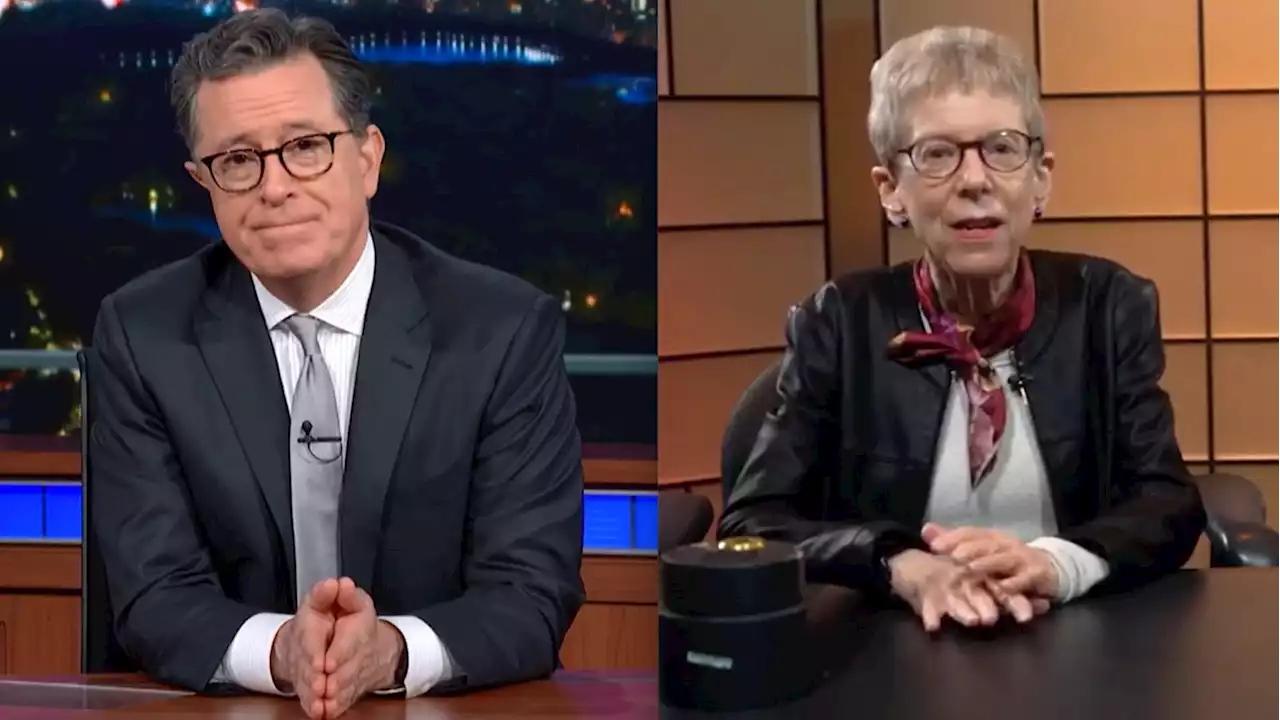 Watch Stephen Colbert Bestow a Huge Honor on Terry Gross