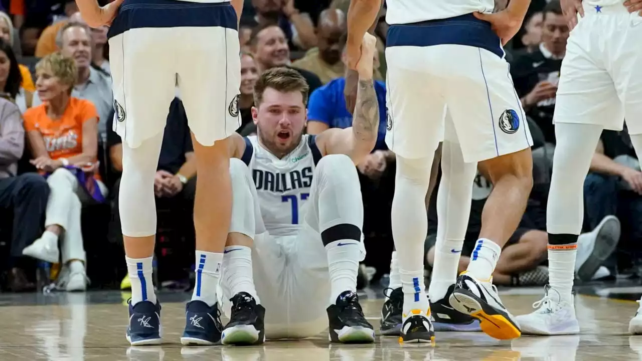 NBA: Dallas-Star Doncic kriegt fiesen Tritt in den Unterleib bei Playoff-Pleite in Phoenix