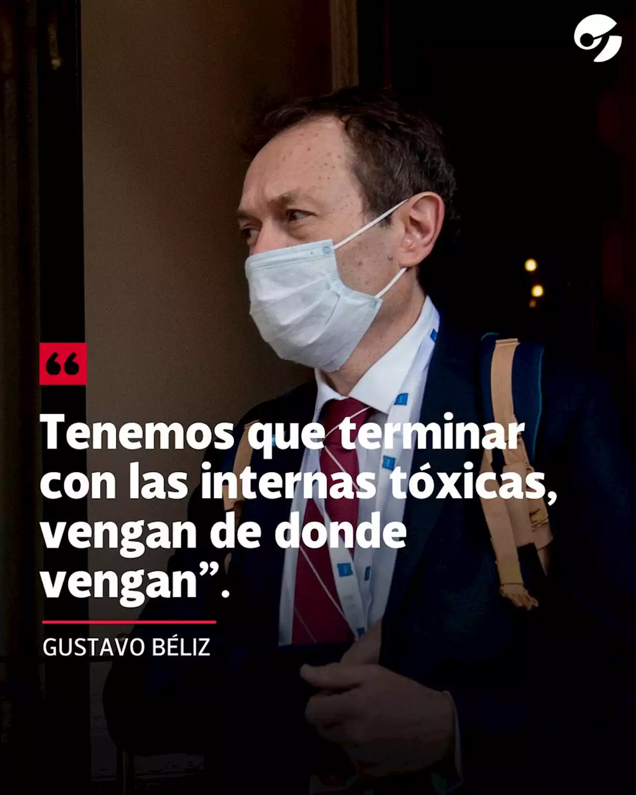 Gustavo Béliz: 'Tenemos que terminar con las internas tóxicas, vengan de donde vengan'