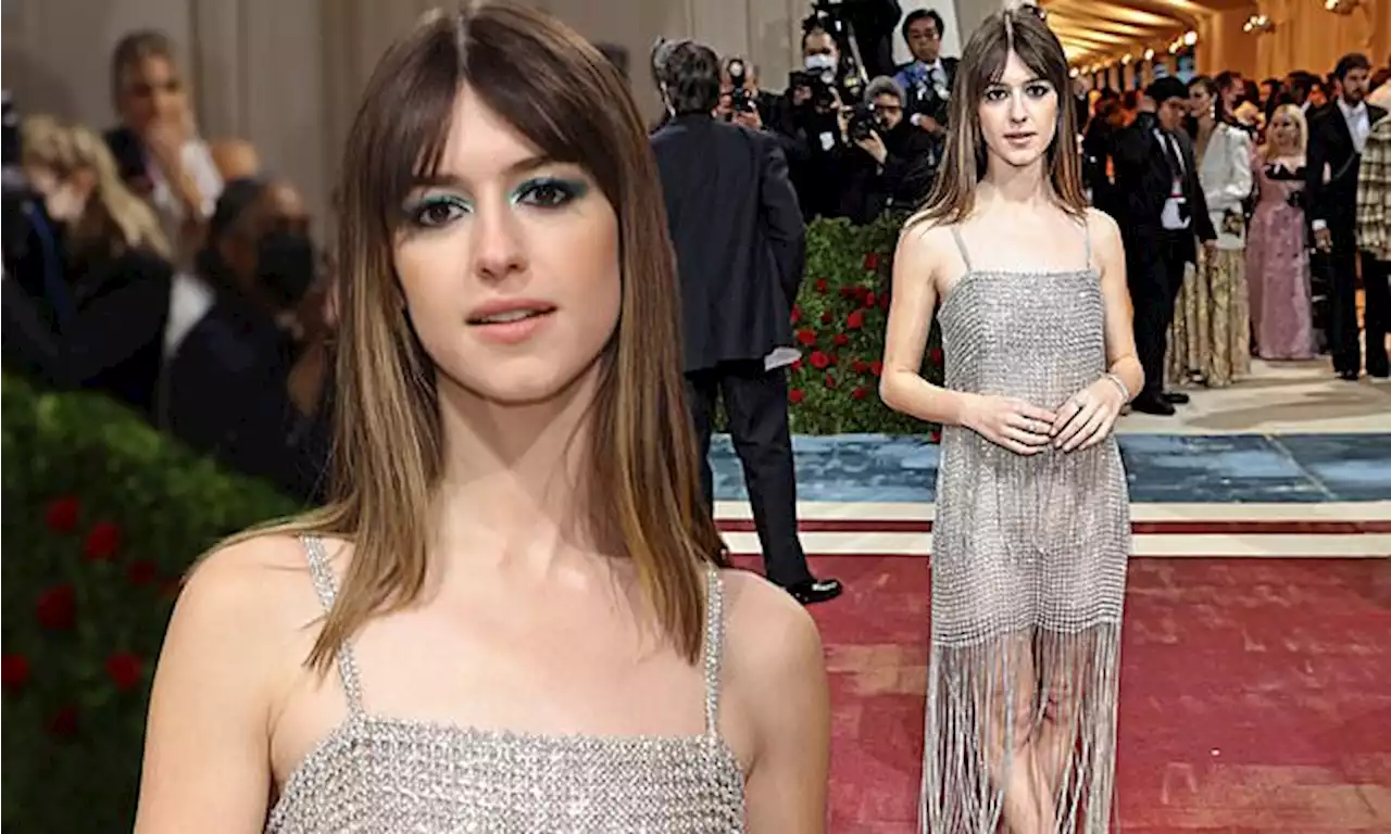 Daisy Edgar Jones dazzles in a silver glitzy gown at the Met Gala 2022