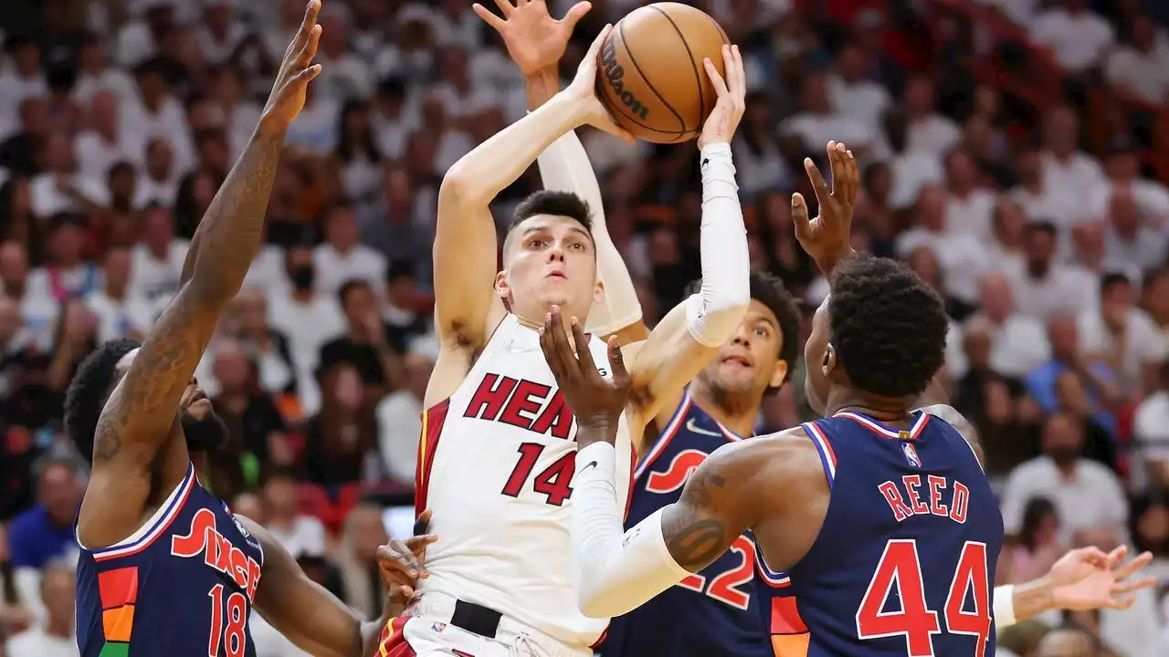 Herro scores 25, Heat take Game 1 over Sixers 106-92