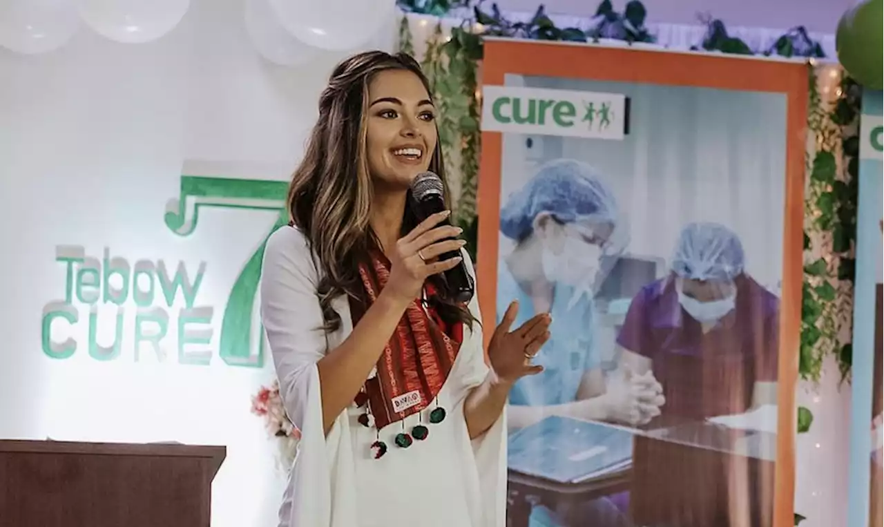 Miss Universe 2017 Demi-Leigh Tebow visits Davao hospital founded by Tim Tebow Foundation