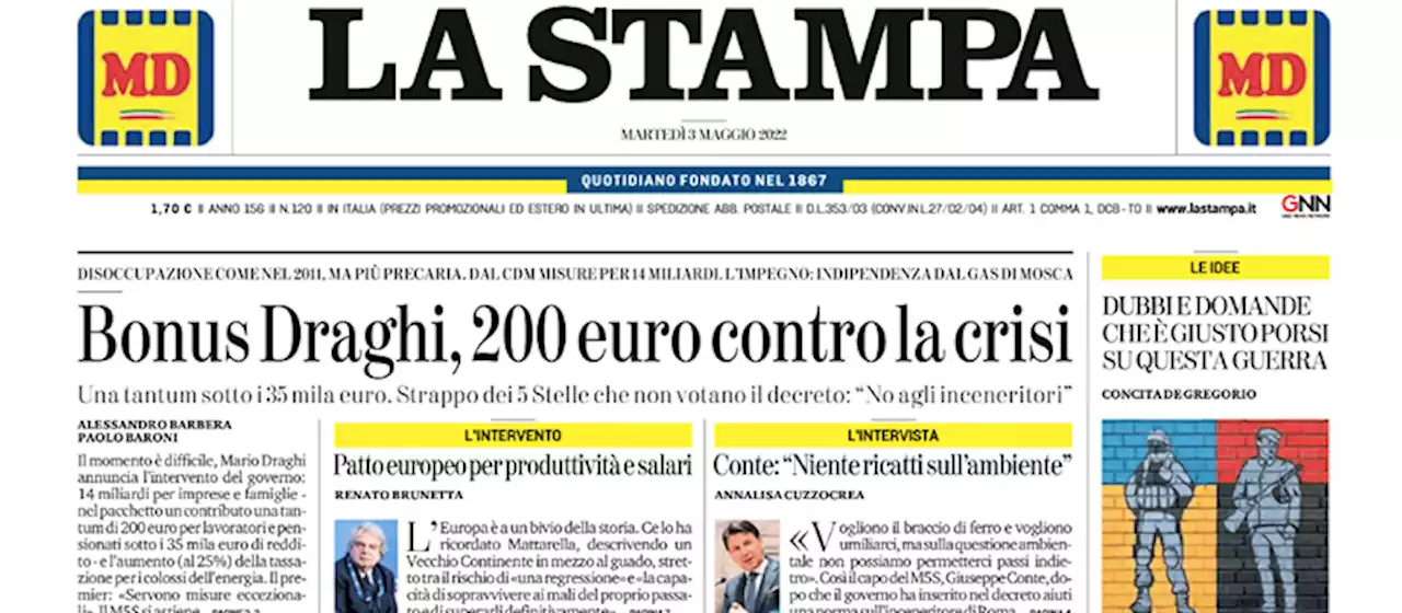 Le prime pagine di oggi - Il Post