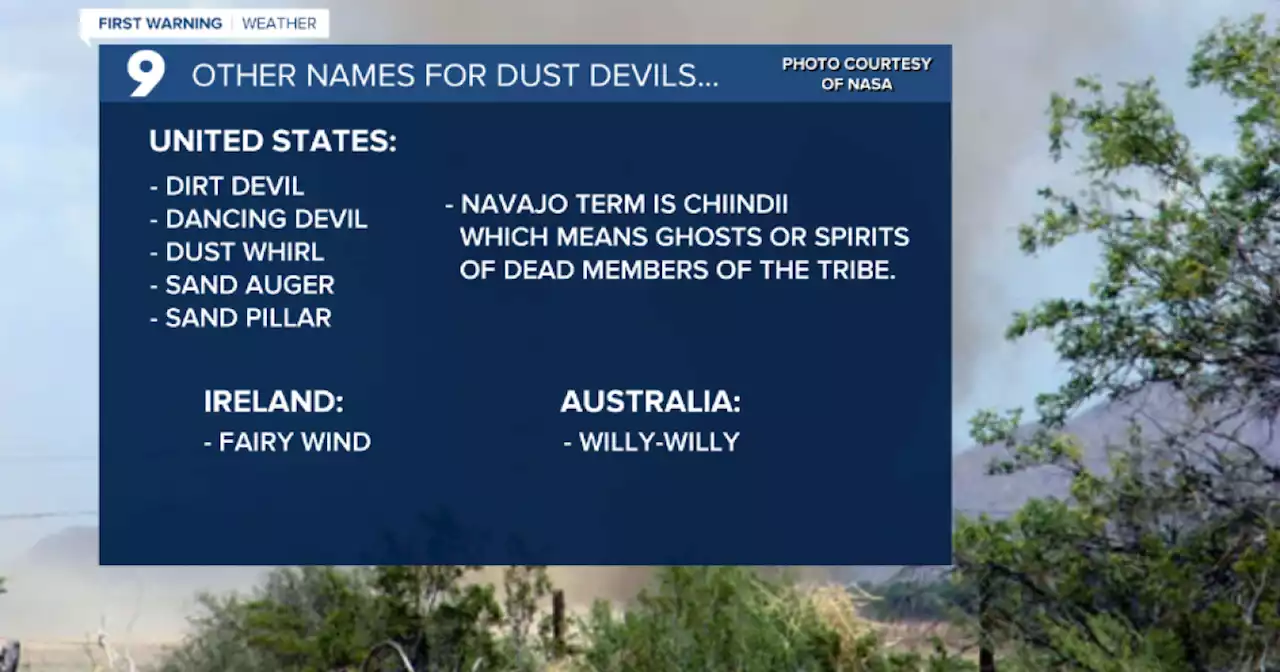 What are 'dust devils' and are they dangerous?