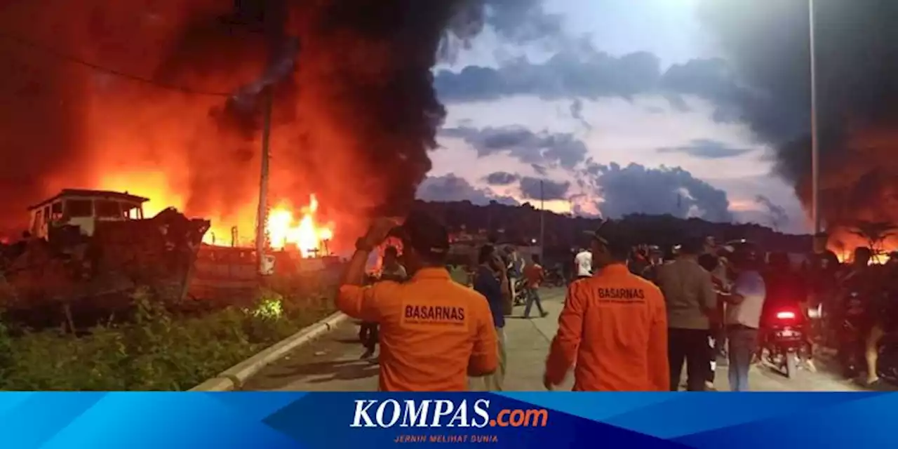 Kebakaran Besar Kapal Nelayan di Cilacap, 1 Orang Dilaporkan Terluka