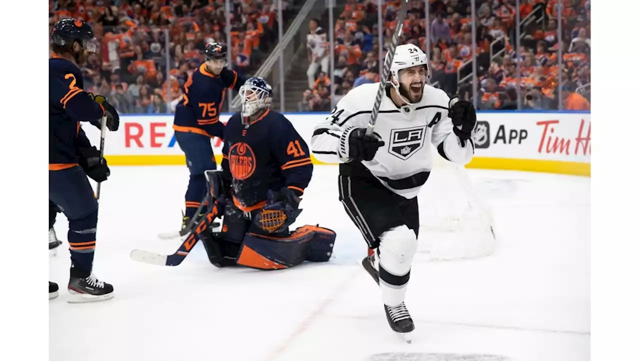 Phillip Danault’s late goal helps Kings hold off Oilers in series opener