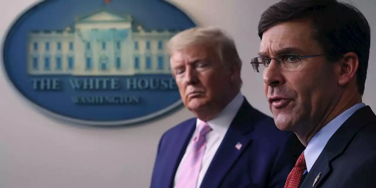 Trump asked 'can't you just shoot' protesters, former DOD secretary Mark Esper claims in new book