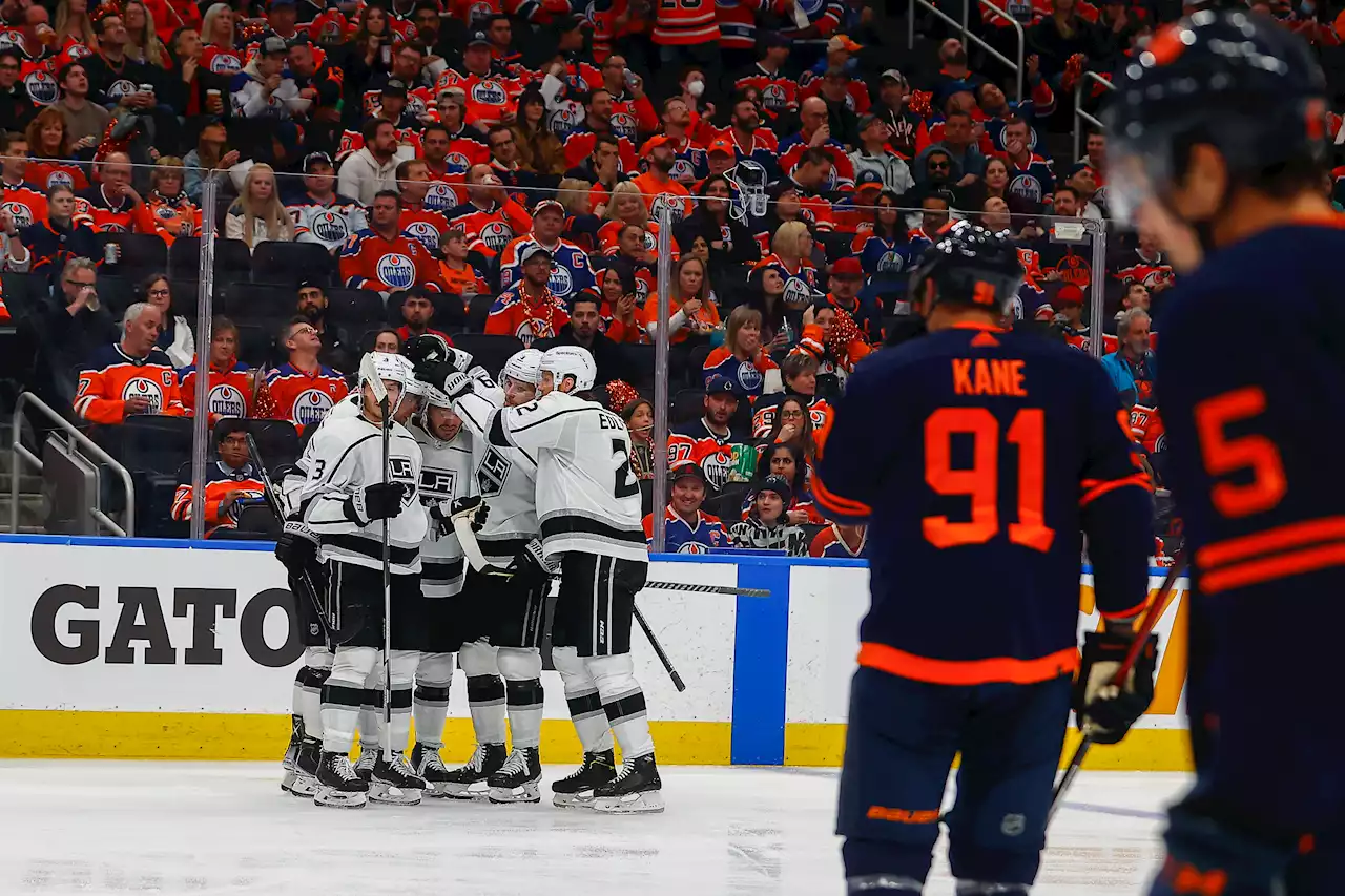 Phillip Danault Scores Late, Kings Beat Oilers 5-4 in Series Opener