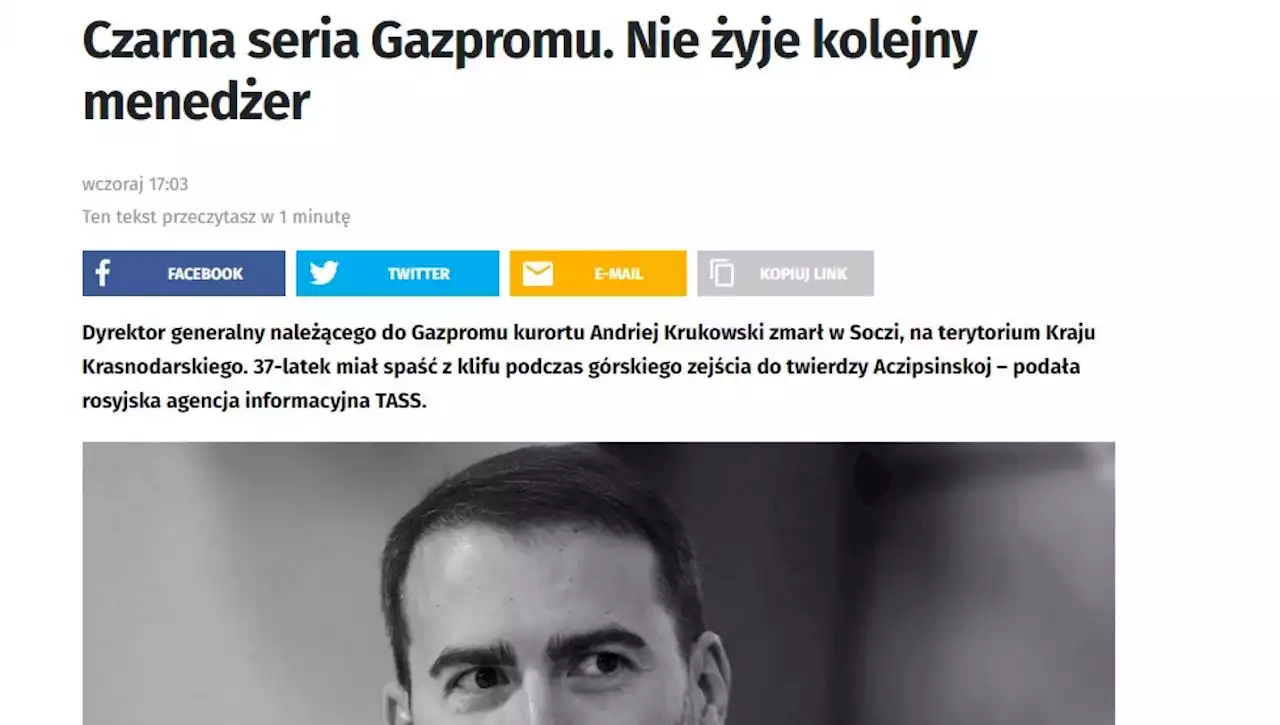 Il giallo del manager di Gazprom morto a Sochi: 'È caduto dalla scogliera'