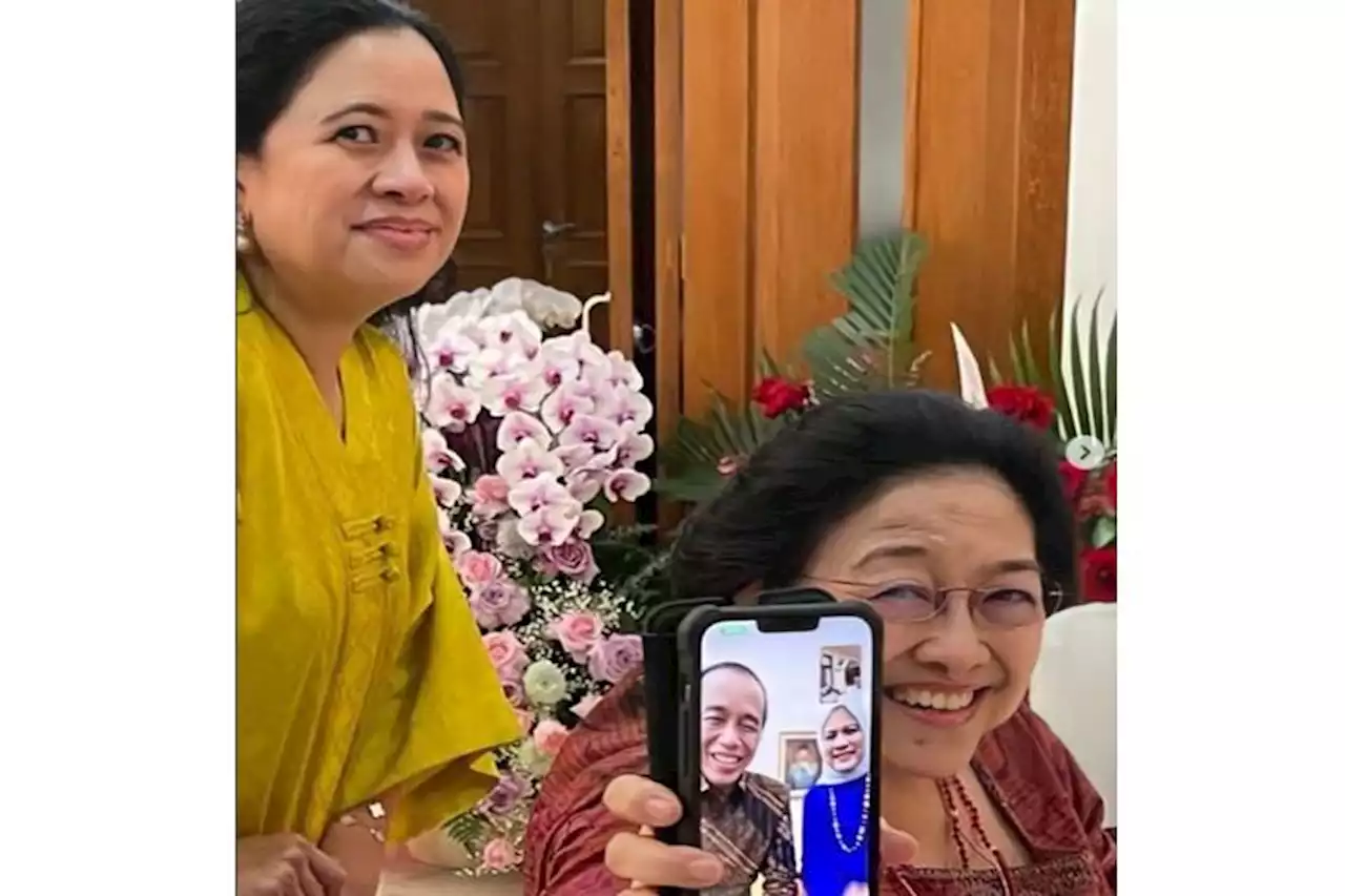 Megawati-Puan Silaturahmi Lebaran dengan Presiden Jokowi lewat Video Call