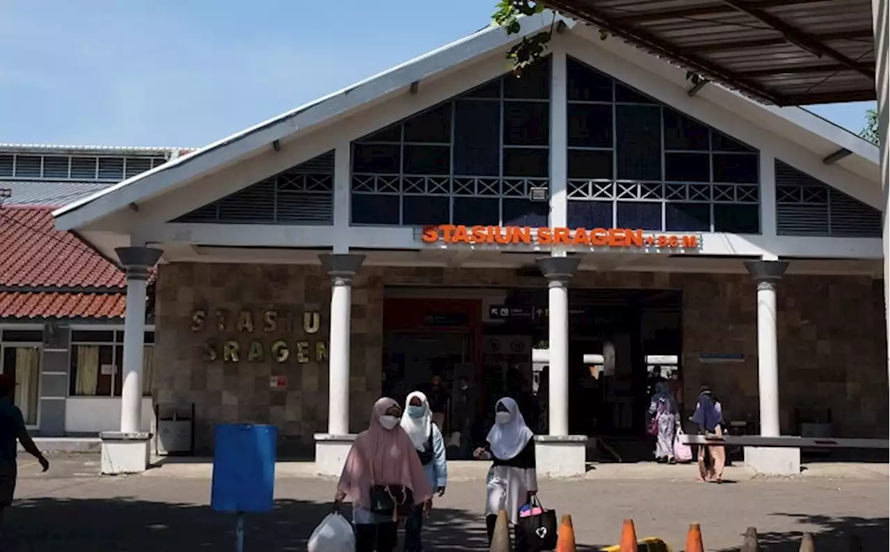 H+1 Lebaran, Puncak Arus Mudik di Stasiun Sragen