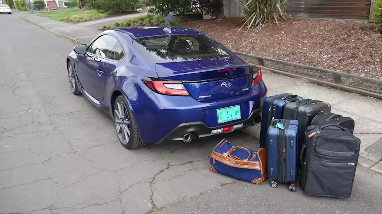 Subaru BRZ Luggage Test | How big is the trunk? | Autoblog