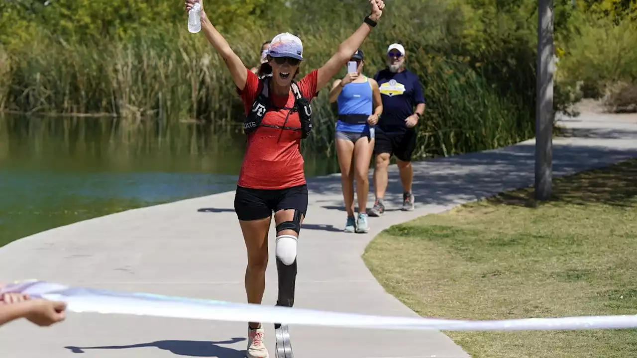 Amputee runs 104 marathons in 104 days