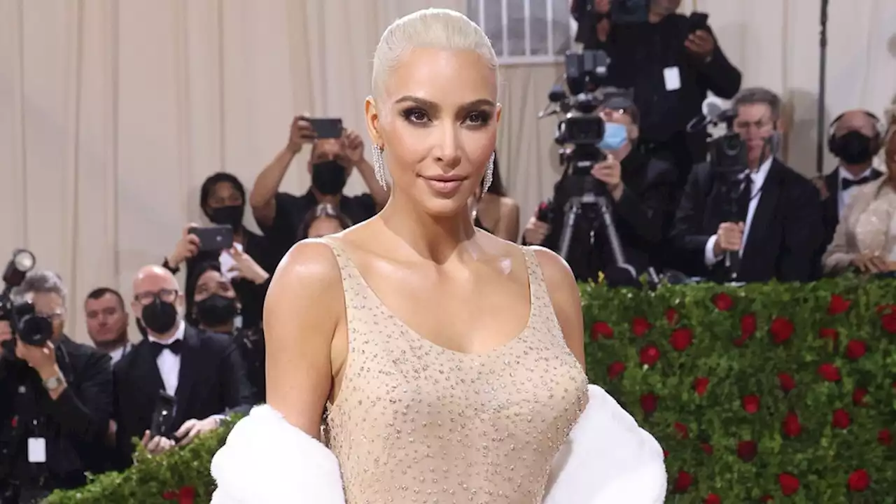 Kim Kardashian Wears Marilyn Monroe’s Historic Dress to the Met Gala