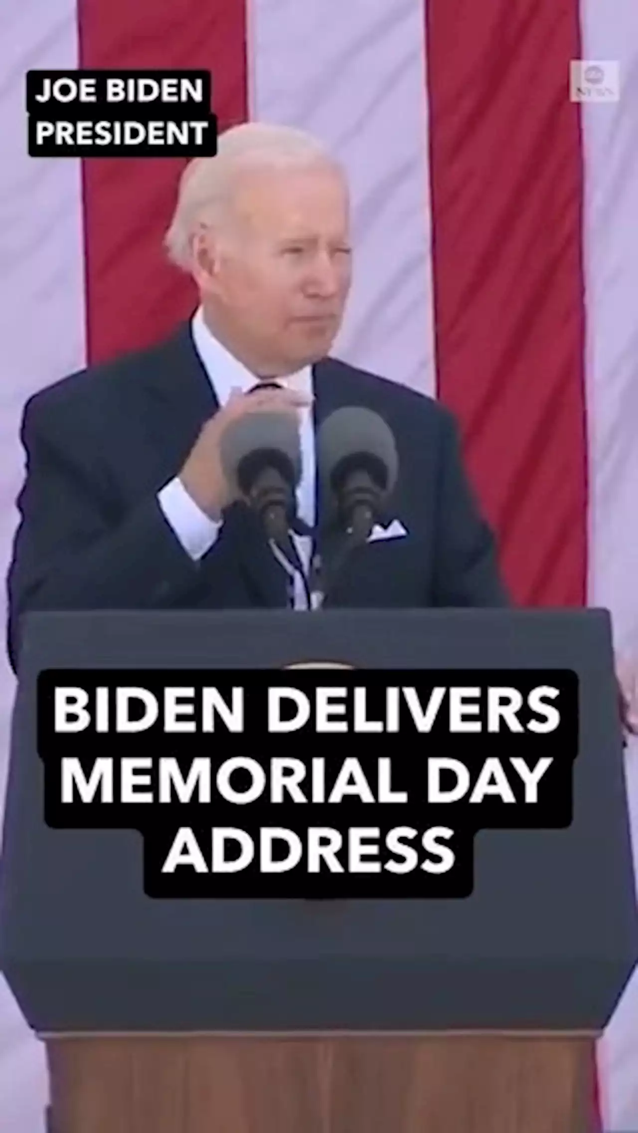 Biden marks Memorial Day with wreath-laying at Arlington National Cemetery