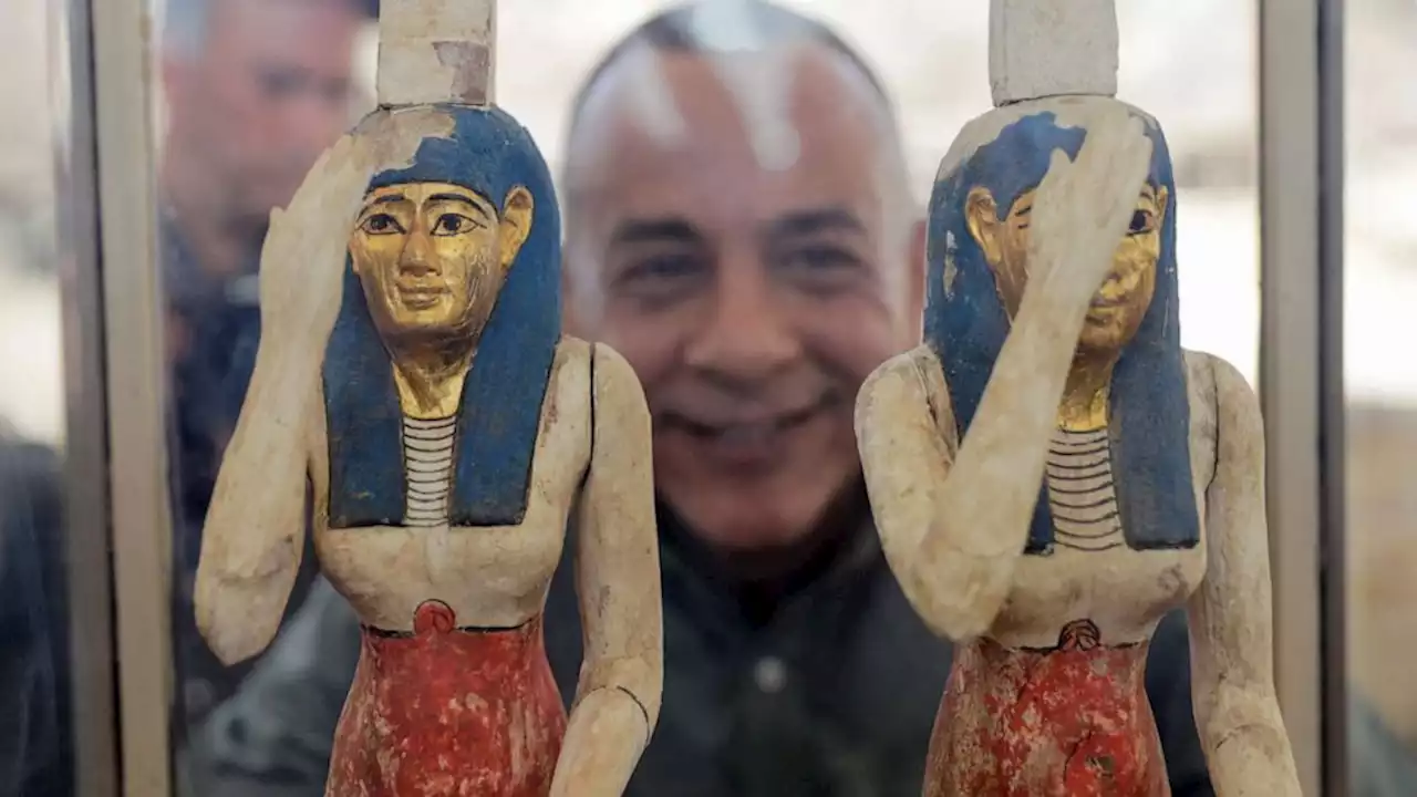 Egypt uncovers 2,500-year-old coffins, bronze statues in ancient necropolis