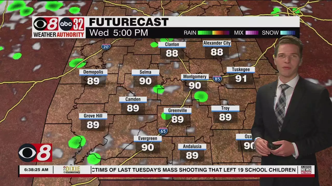 Ending May Hot, Humid With Some Showers, Storms - Alabama News