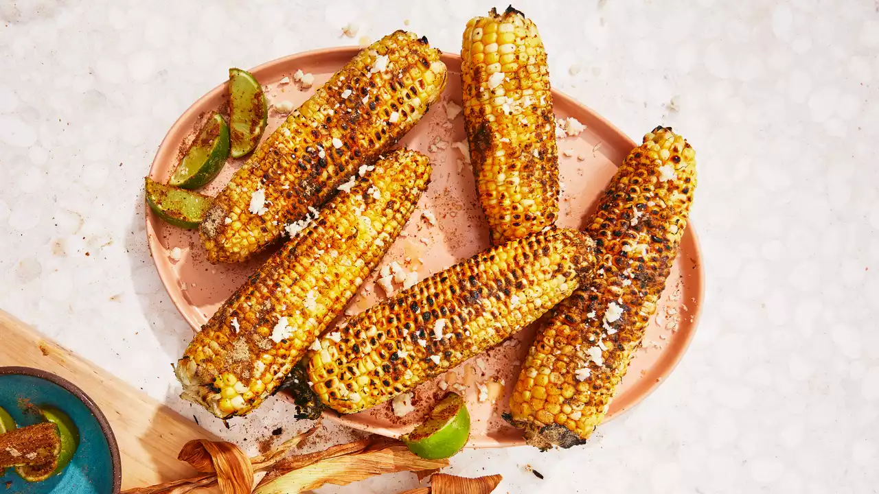 Grilled Corn With Chaat Masala