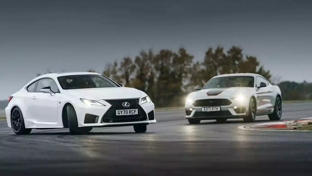 Ford Mustang Mach 1 v Lexus RC F – rear-drive V8 coupes go head-to-head | Evo