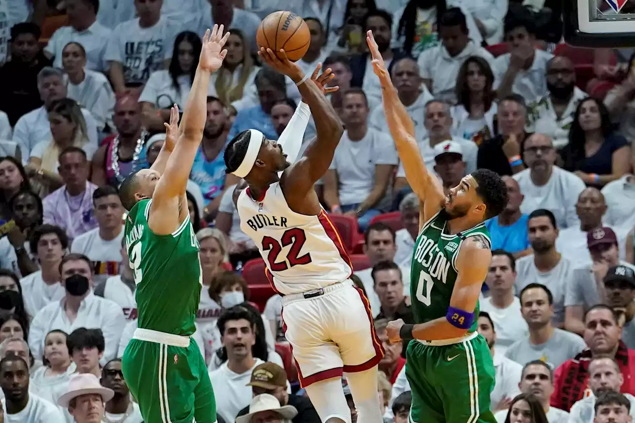 Celtics hold off Heat to reach NBA Finals vs. Warriors