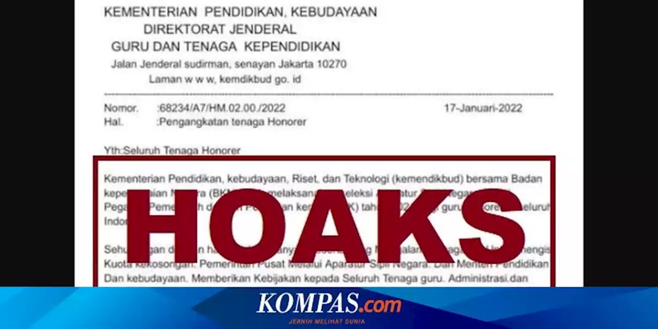 [POPULER MONEY] Beredar Surat Palsu Pengangkatan Tenaga Honorer Jadi PNS | Alasan Perubahan Rute KRL