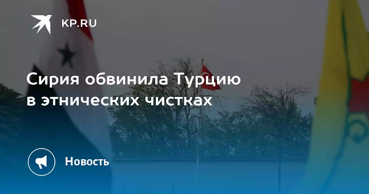Сирия обвинила Турцию в этнических чистках