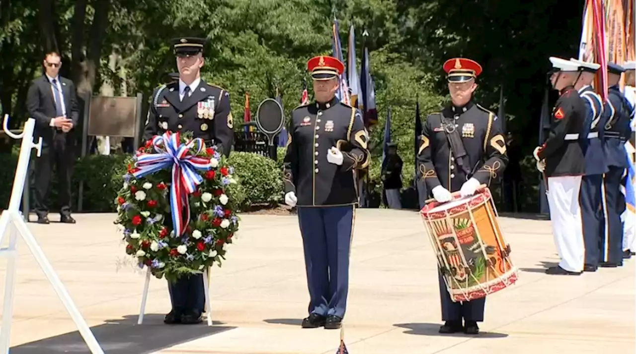 Watch: Biden Honors Veterans at Arlington National Cemetery