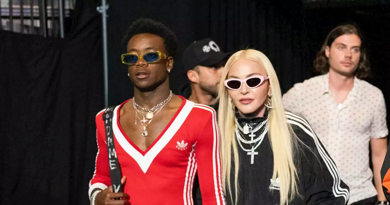 Madonna's son David Banda, 16, shows off epic style in red dress at boxing match