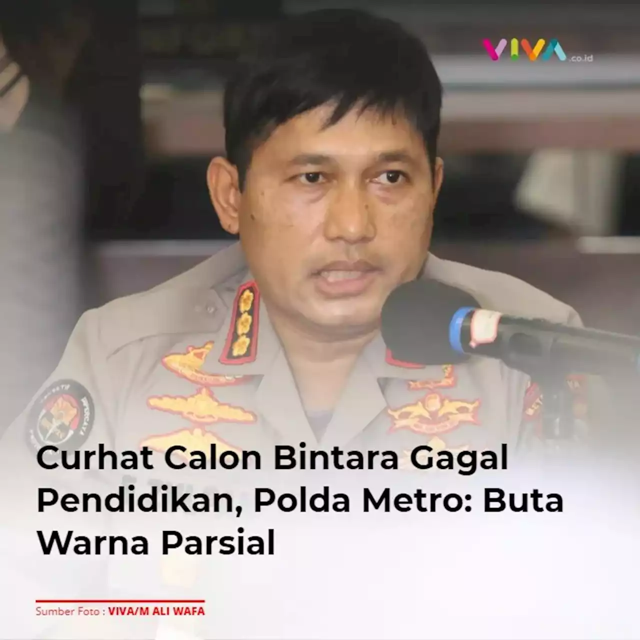 Curhat Calon Bintara Gagal Pendidikan, Polda Metro: Buta Warna Parsial