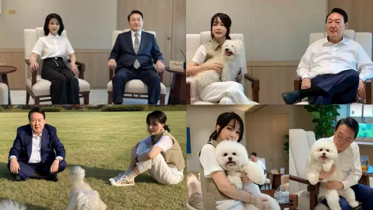 '尹 부부 사진, 여사가 팬클럽에 제공'...오락가락 해명에 빈축