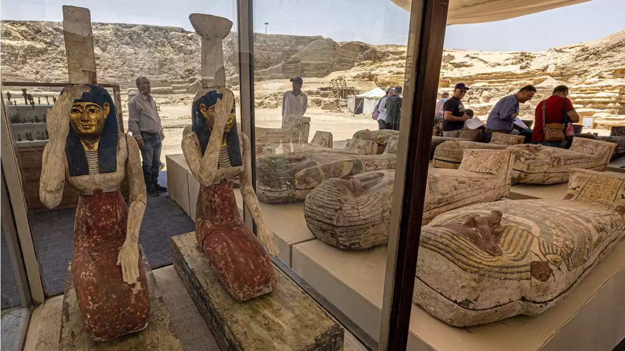 In photos: Egypt uncovers 250 mummies in trove of artifacts at ancient necropolis in Saqqara