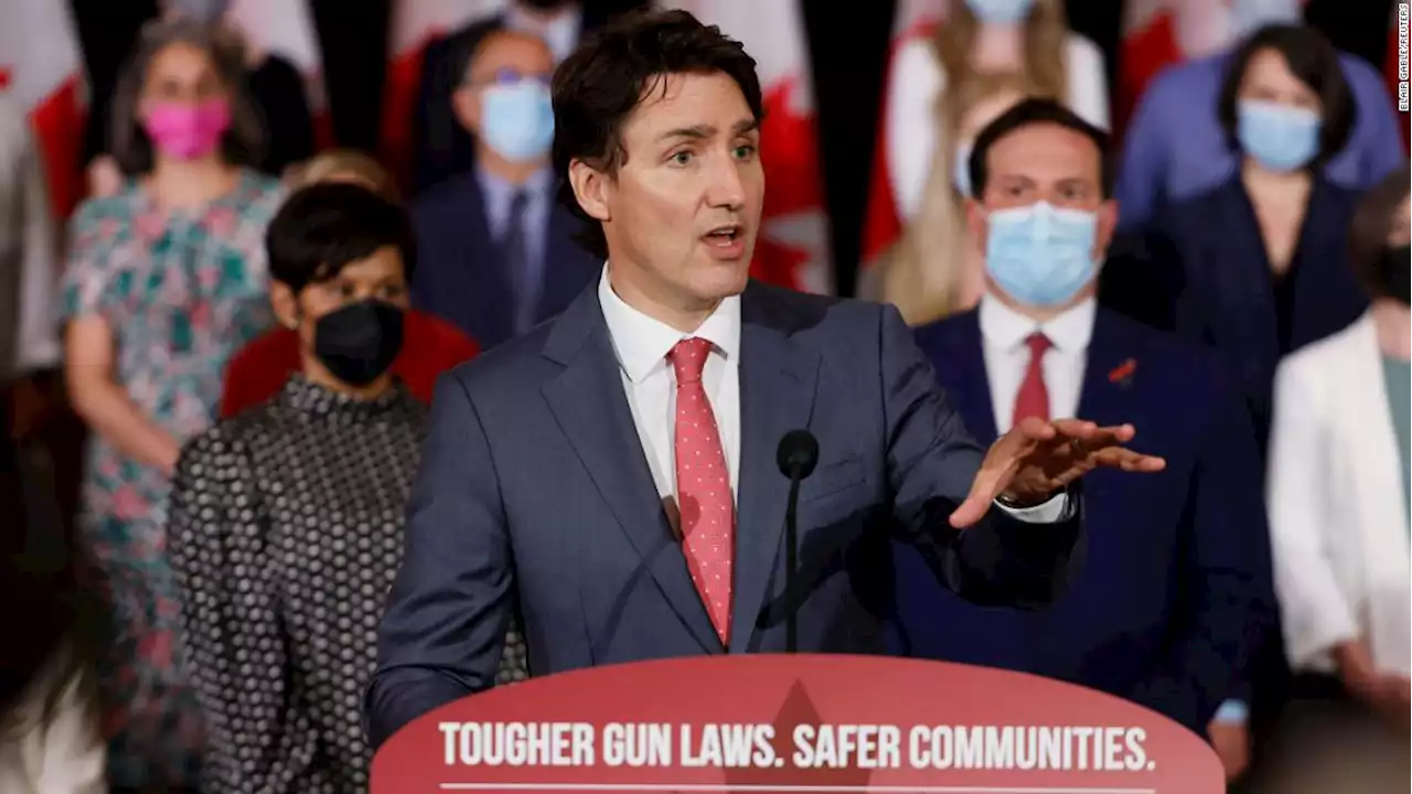 Canada's Trudeau announces bill to cap sales, transfers and imports of all handguns in the country