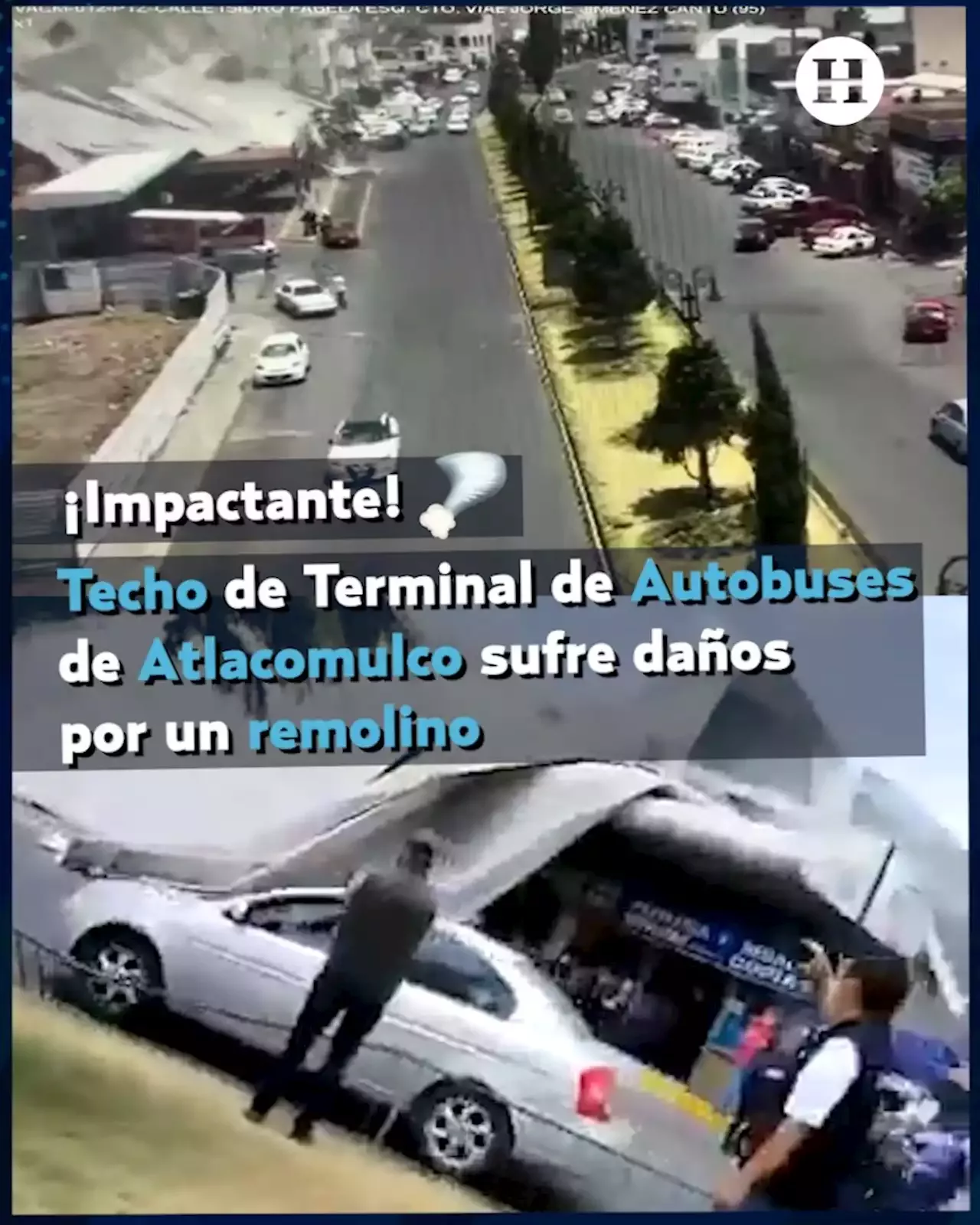 Edomex: Así Fue El MOMENTO EXACTO En Que Voló El Techo De La Terminal