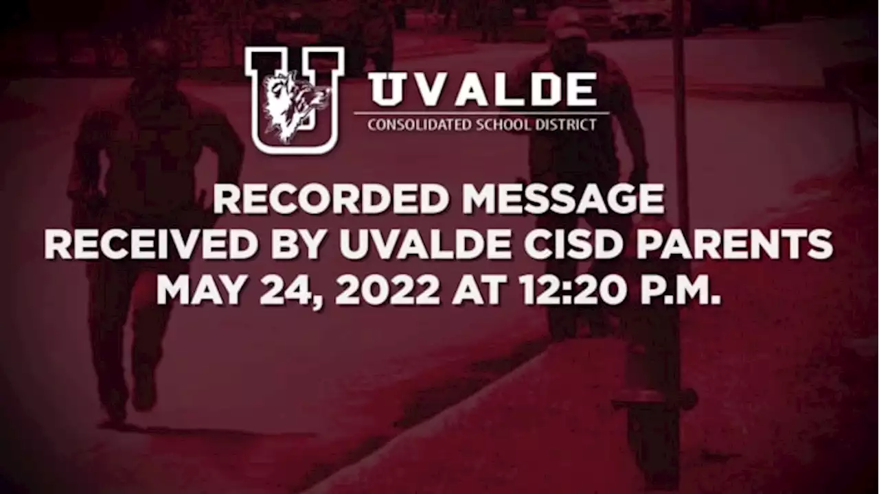 ‘Active shooter’ message sent to parents further muddles law enforcement timeline of Uvalde school massacre