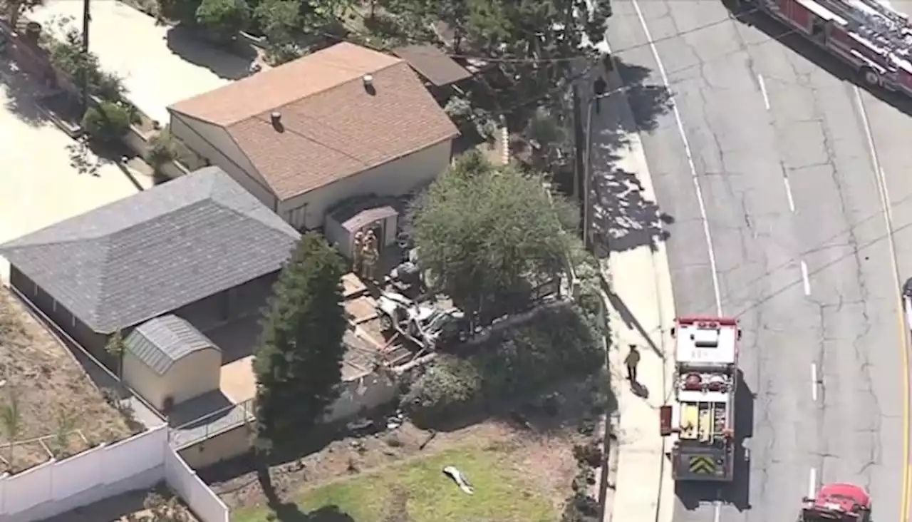 Two Killed When Car Crashes in Backyard of La Verne Home