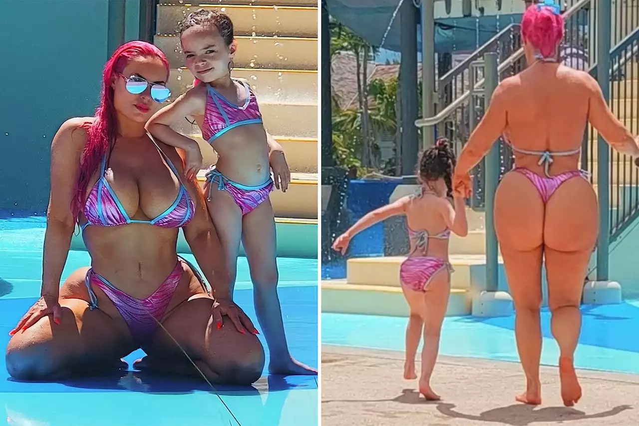 Coco Austin slammed for ‘inappropriate’ G-string bikini at water park