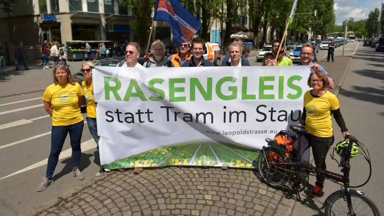 München: Protest gegen Tram-Planung in Schwabing