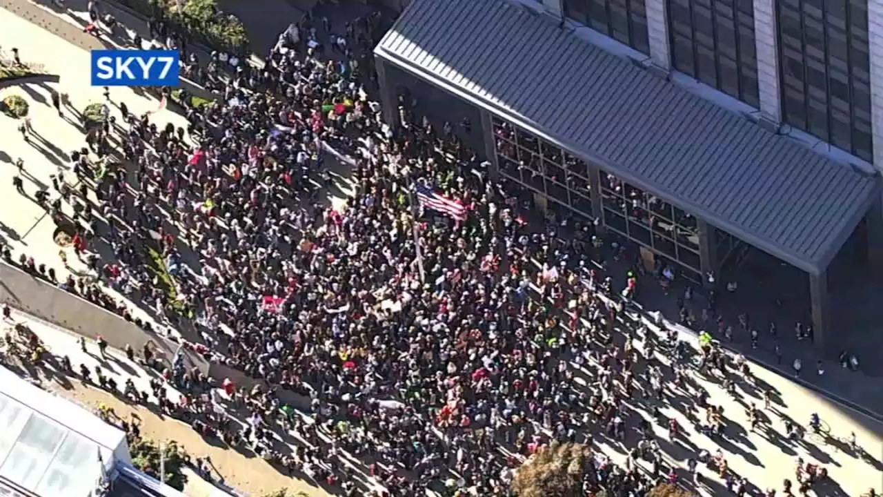 'It's a war on women': Abortions rights protests in Bay Area following draft Supreme Court opinion