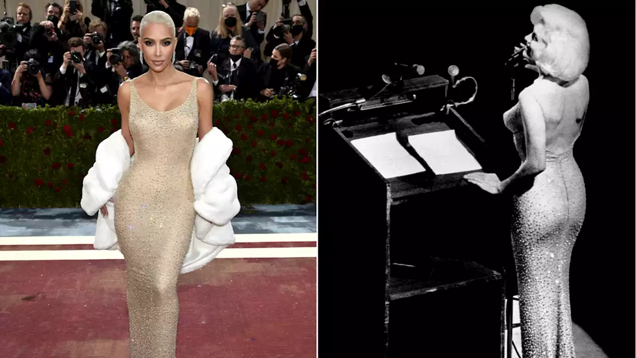 Kim Kardashian wears iconic Marilyn Monroe 'happy birthday' dress to Met Gala