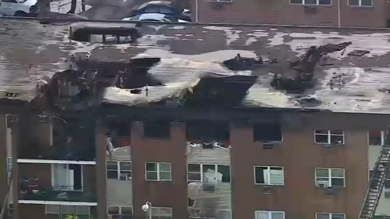 More than 150 displaced when 5-alarm fire tears through NJ apartment complex