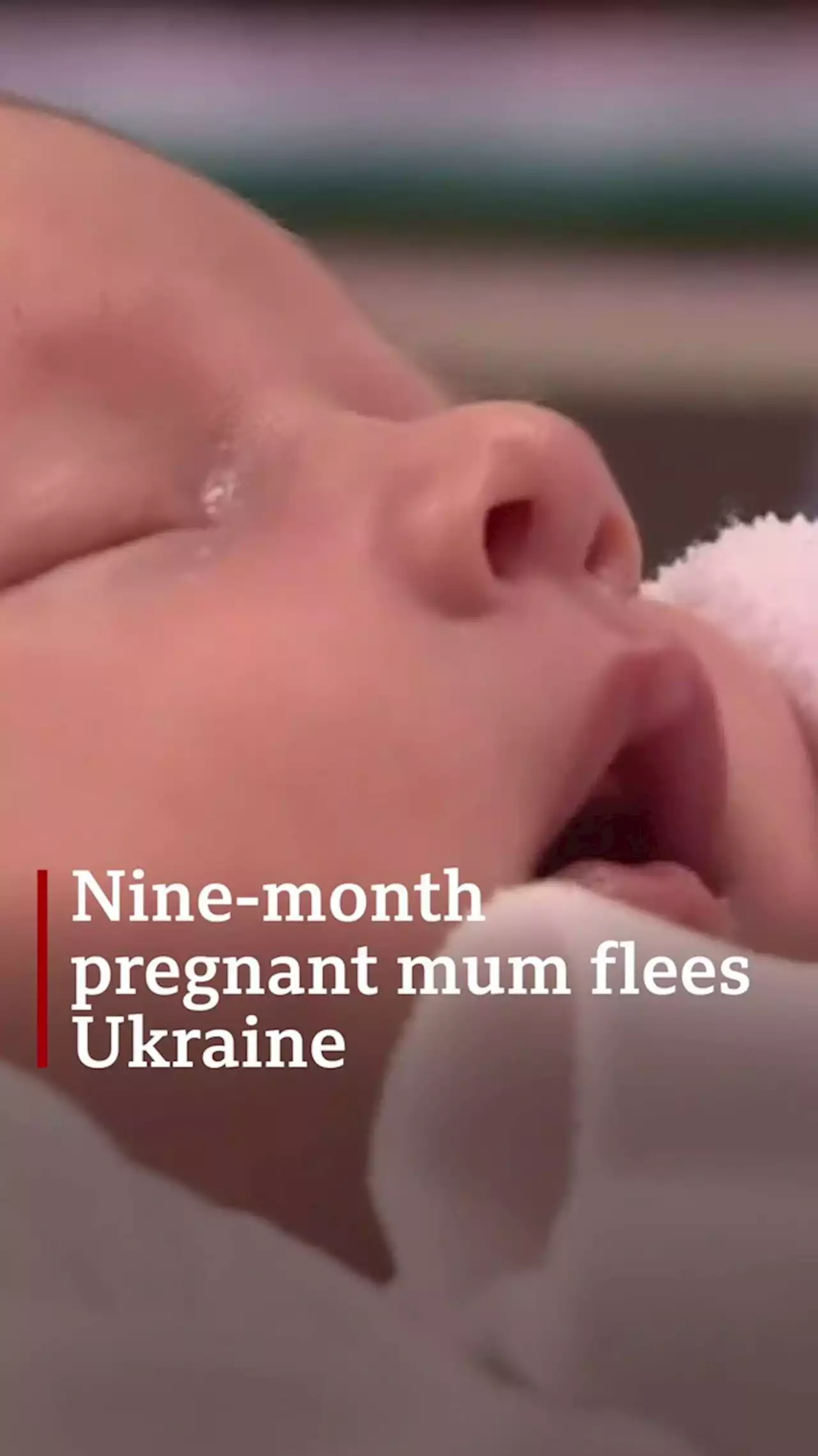 Baby girl born five days after mum flees Ukraine