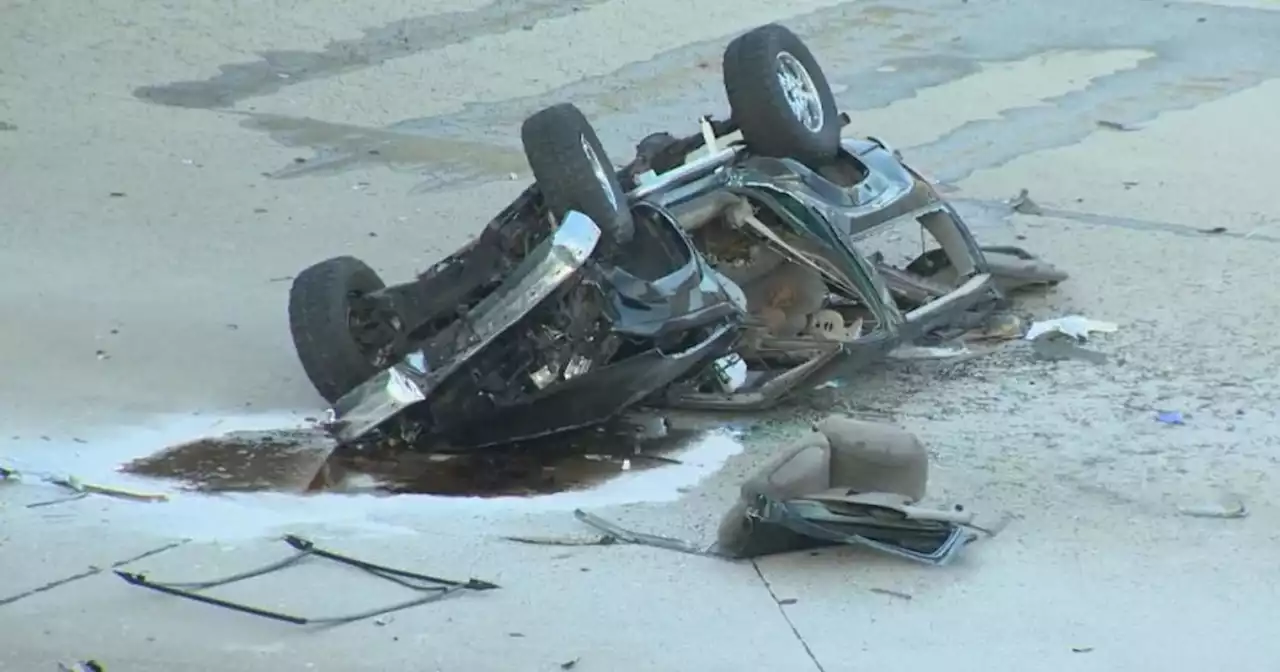 Driver Killed In Los Alamitos after collision sends car into flood control