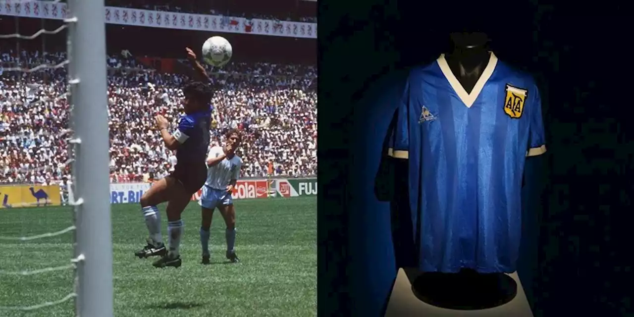 Maradona, la maglia della 'Mano de Dios' venduta per 8,8 milioni di euro