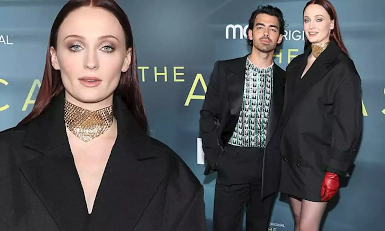 Sophie Turner and Joe Jonas attend the NYC premiere of The Staircase