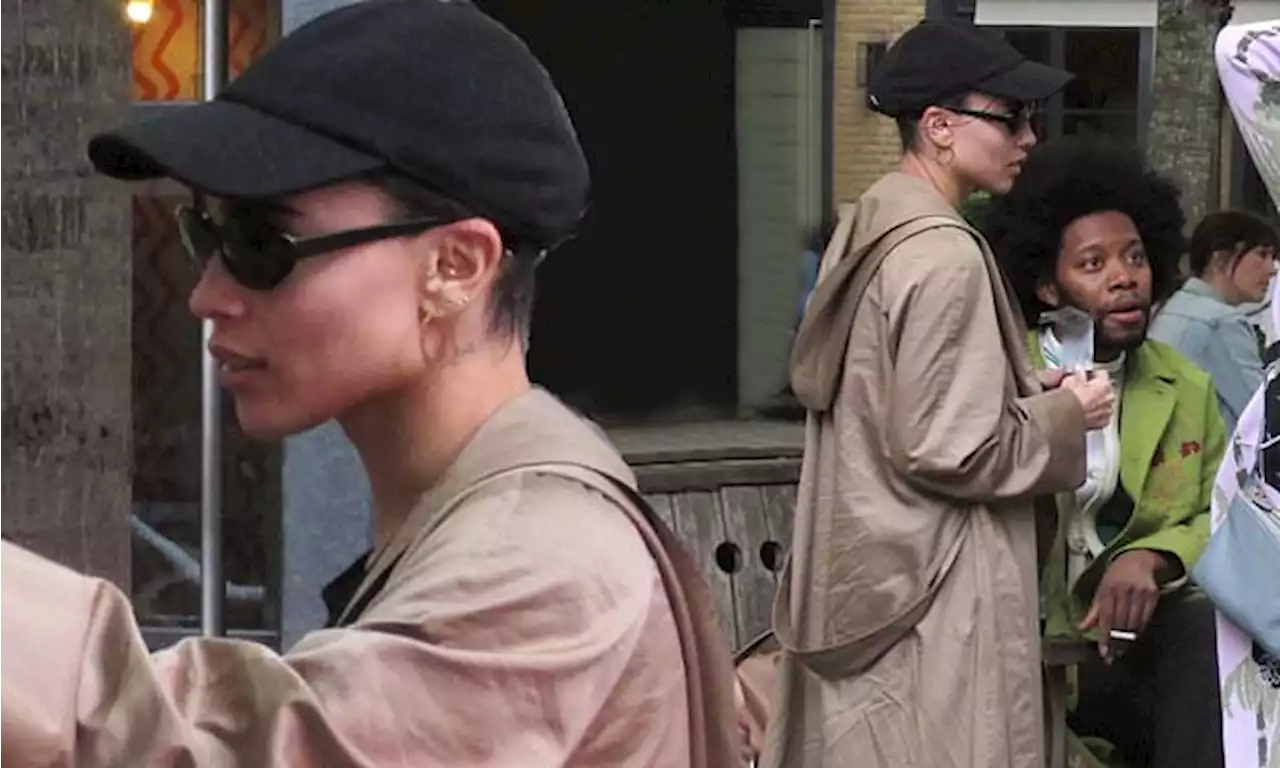 Zoe Kravitz opts for a low-key look during outing in London