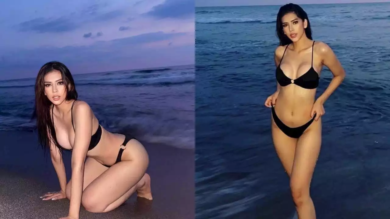 Herlene Budol sizzles with her ‘palaka pose’ in a black bikini by the beach