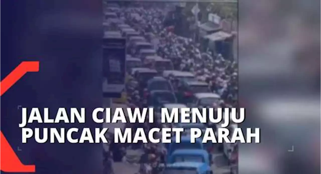 Lebaran Hari Ketiga, Jalan Ciawi Menuju Puncak Macet Parah